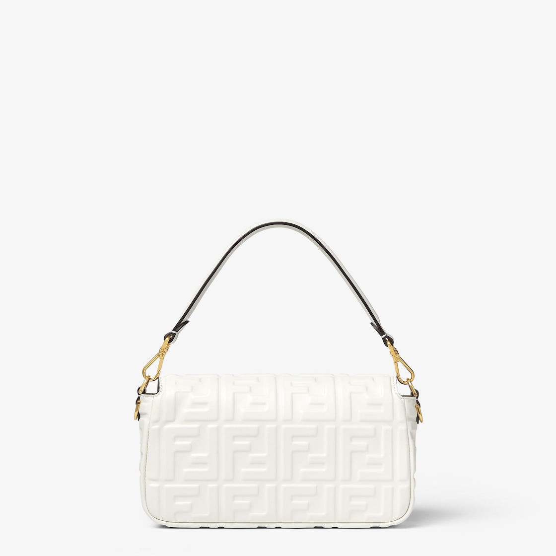 Baguette in pelle bianca