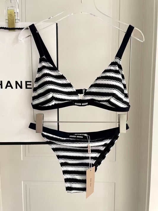 Bikini Set Righe Contrasto