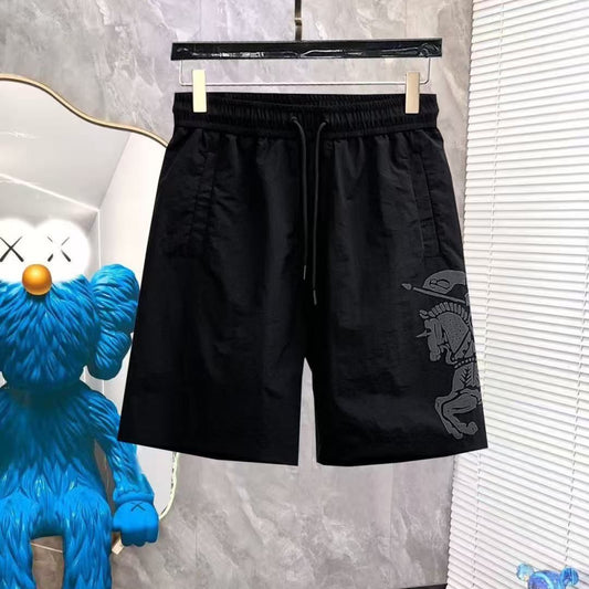 Costume da Bagno Nero con Design Cavaliere Equestre