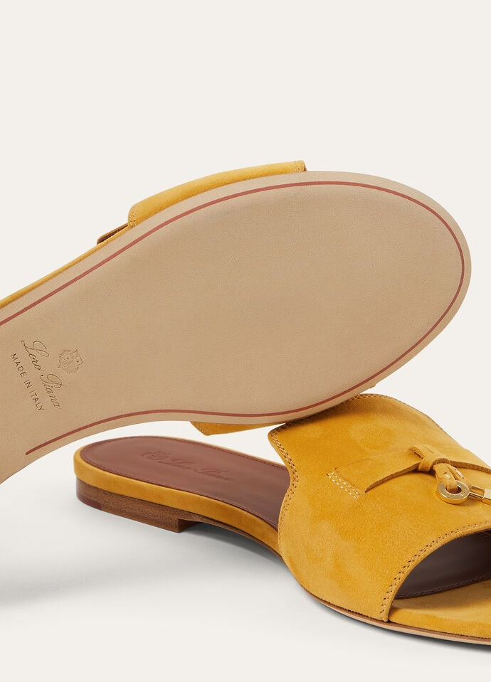 Sandalo Summer Charms Suede Giallo