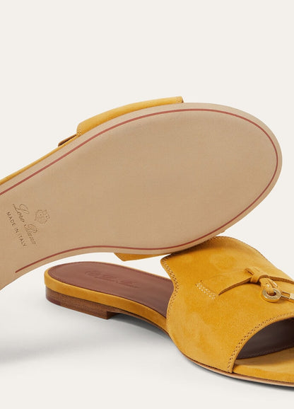 Sandalo Summer Charms Suede Giallo