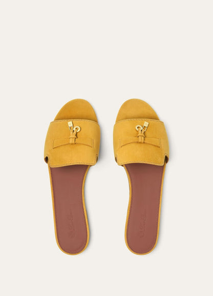 Sandalo Summer Charms Suede Giallo