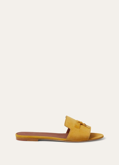 Sandalo Summer Charms Suede Giallo