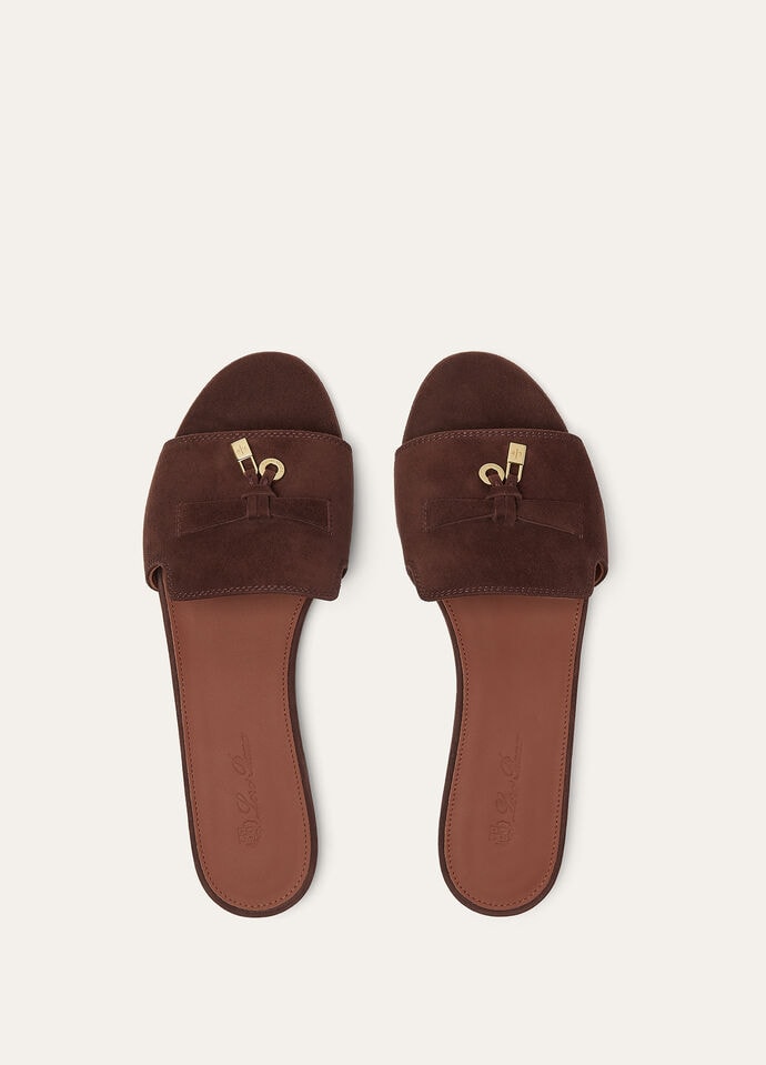 Sandalo Summer Charms Suede Marrone