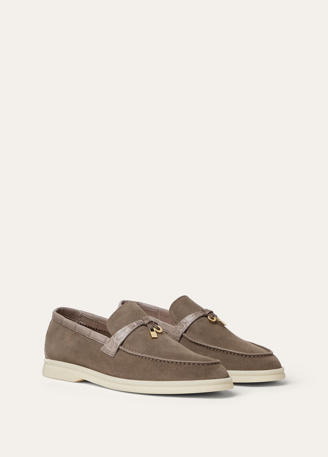 Mocassini Summer Charms Walk in Suède Grigio Donna