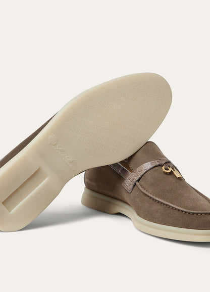 Mocassini Summer Charms Walk in Suède Grigio Donna