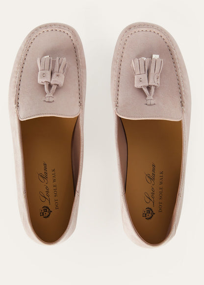 Mocassini Dot Sole Walk in Suède Rosa Donna
