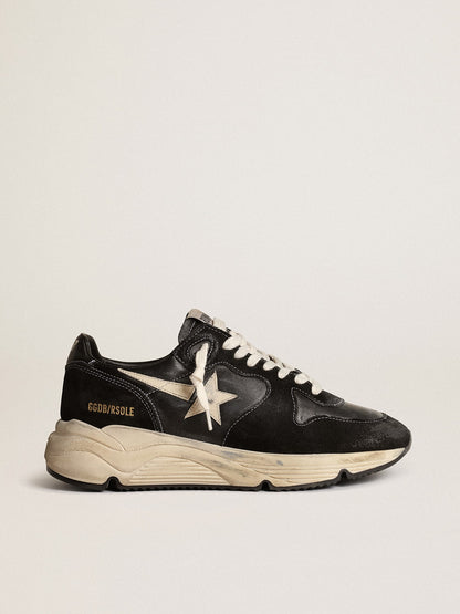 Running Sole in nappa e suede nere