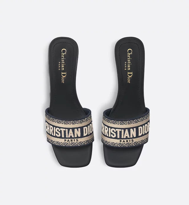 Sandalo con tacco Dway Blu Intenso