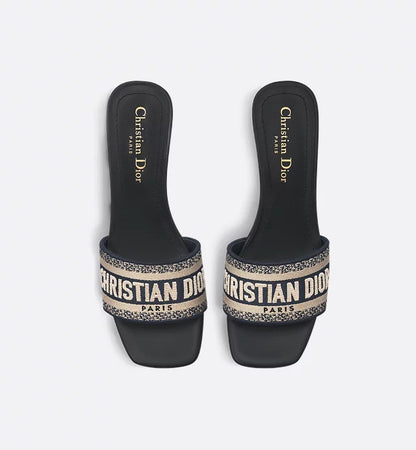 Sandalo con tacco Dway Blu Intenso