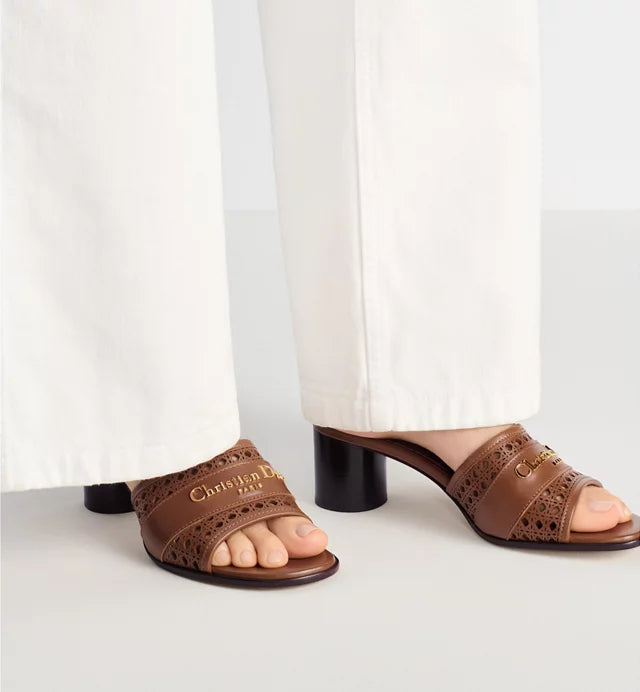 Sandalo con tacco D-Lane Cammello