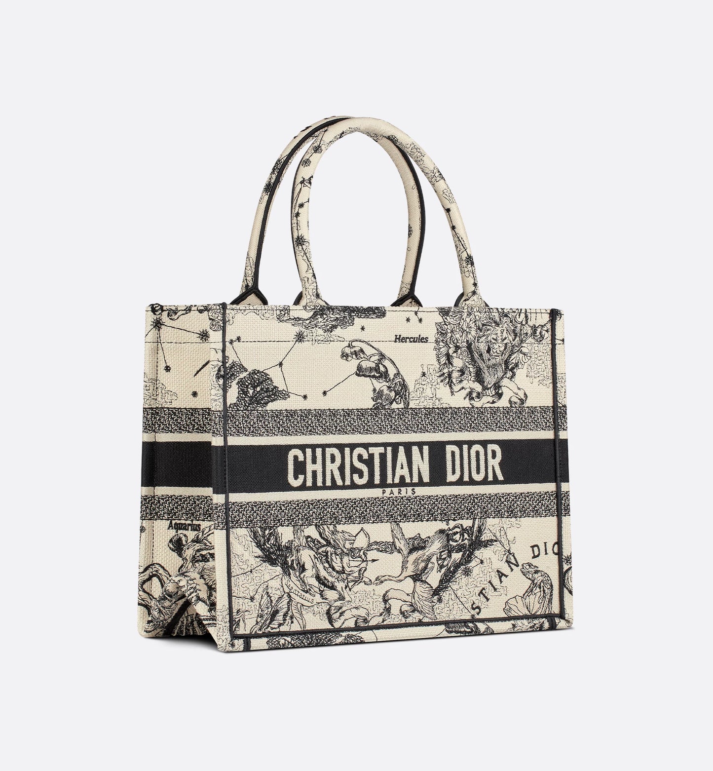 Dior Book Tote Zodiac latte e nero