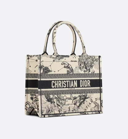 Dior Book Tote Zodiac latte e nero