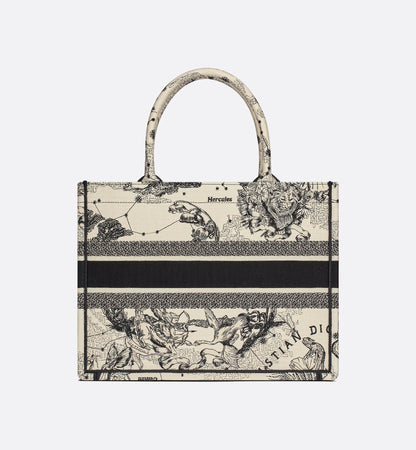 Dior Book Tote Zodiac latte e nero