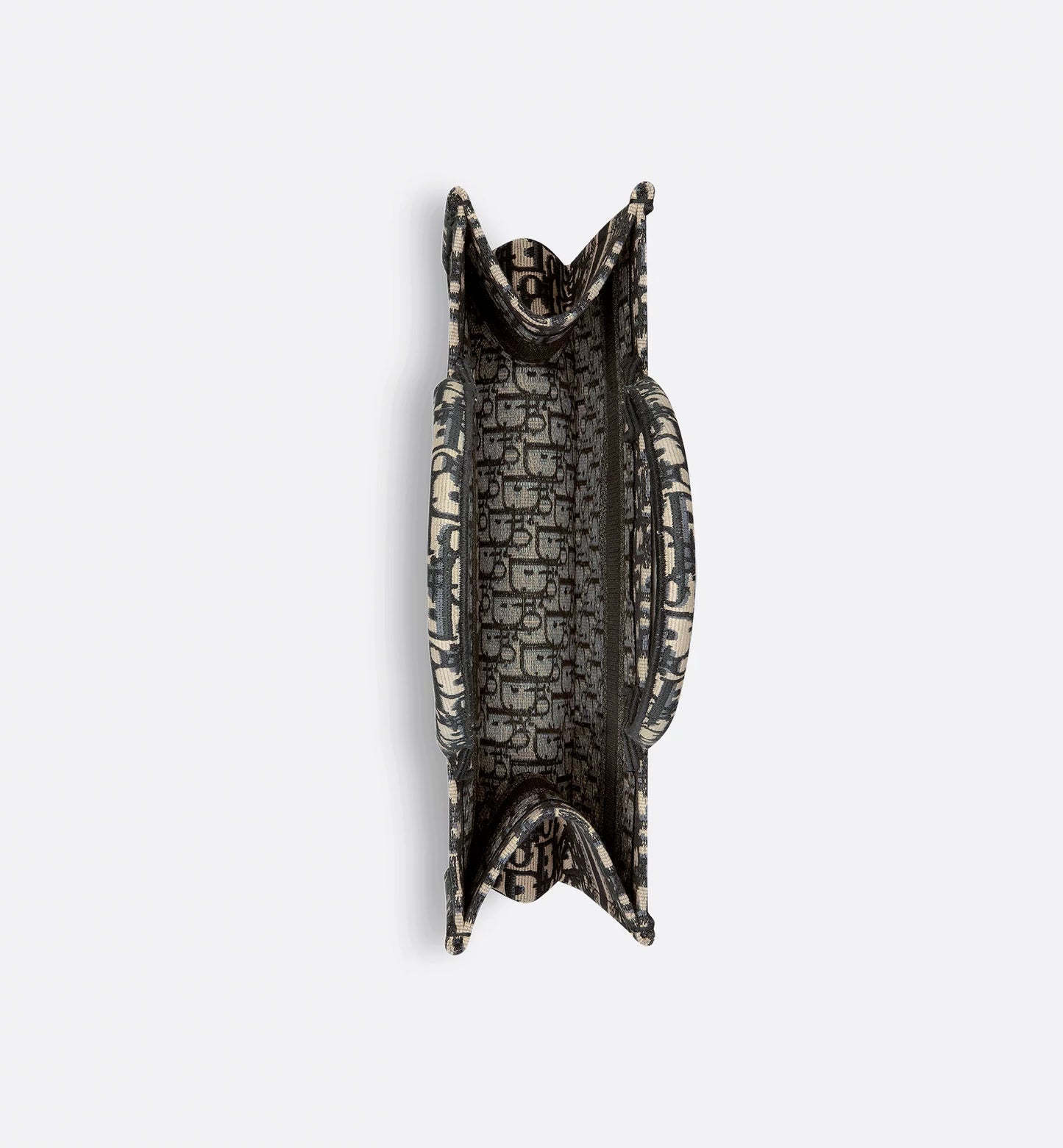 Dior Book Tote Oblique écru e blu