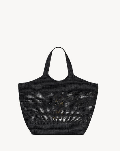 ICARE IN RAFFIA NERO