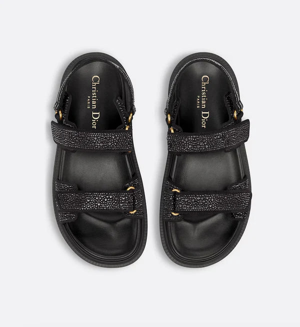 Sandalo Dioract Nero Glitter