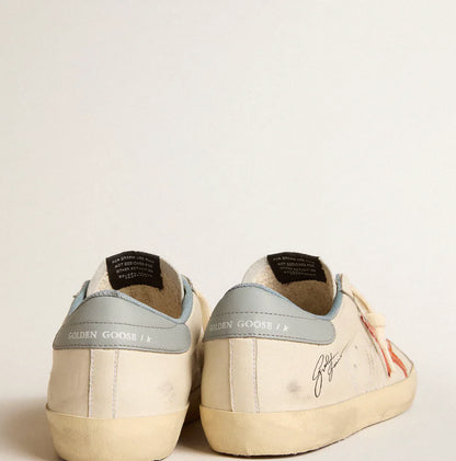 Stella stampa coccodrillo e talloncino azzurro argento