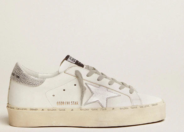 Stella e talloncino in argento metallizzato