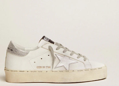 Stella e talloncino in argento metallizzato