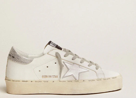 Stella e talloncino in argento metallizzato