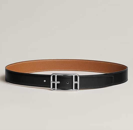 Cintura reversibile Cape Cod 32 Nero/Oro Uomo