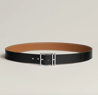 Cintura reversibile Nathan 32 Nero/Oro Uomo