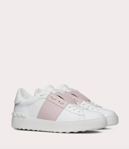 SNEAKER OPEN IN VITELLO Rosa