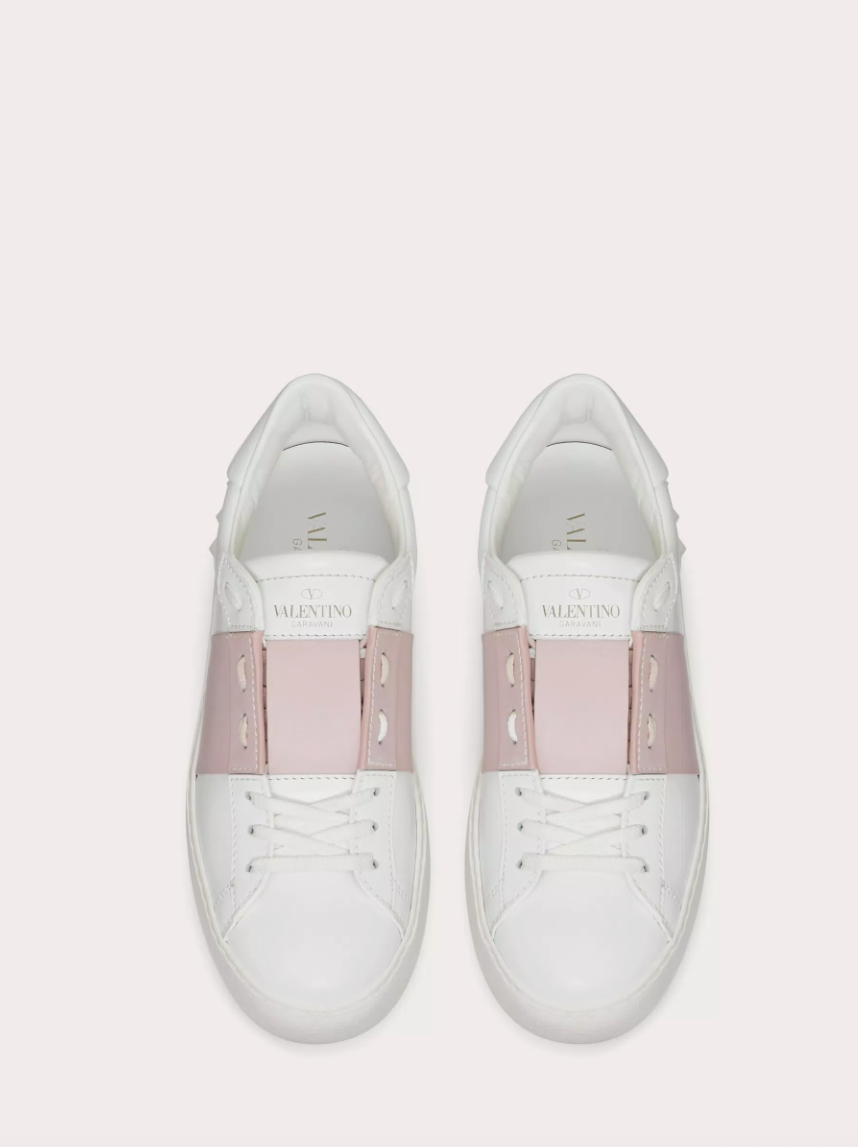 SNEAKER OPEN IN VITELLO Rosa