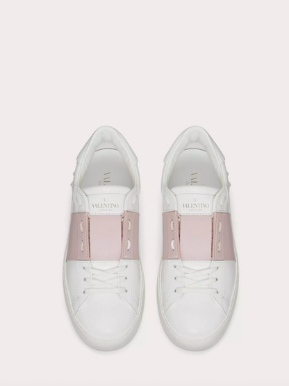 SNEAKER OPEN IN VITELLO Rosa