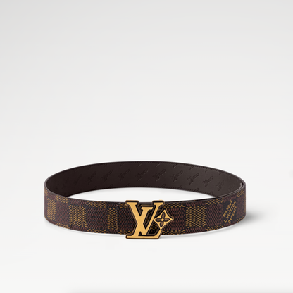 Cintura Flower 40 mm reversibile Marrone Uomo