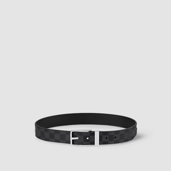 Cintura Pont Neuf 35 mm Damier Grafite Uomo