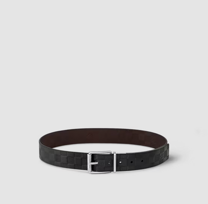 Cintura reversibile Damier Print 40 mm Uomo