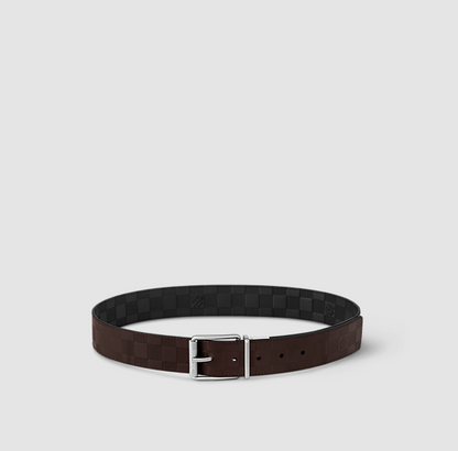 Cintura reversibile Damier Print 40 mm Uomo