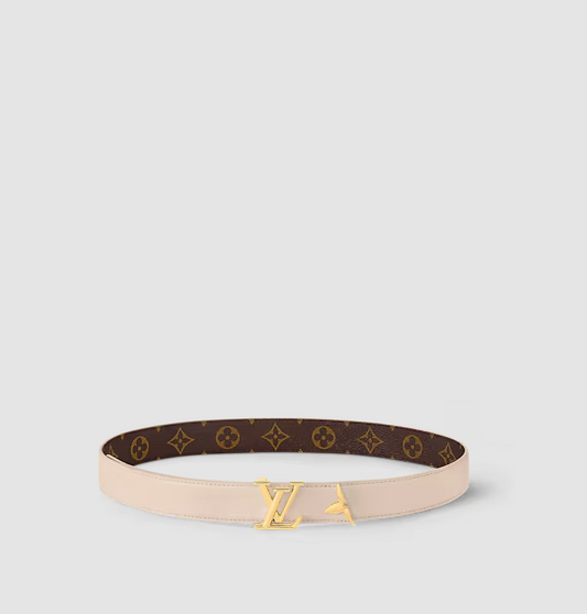 Cintura Pretty 30 mm reversibile Beige Donna