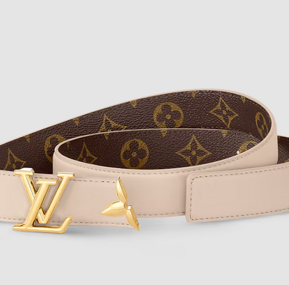 Cintura Pretty 30 mm reversibile Beige Donna