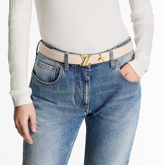 Cintura Pretty 30 mm reversibile Beige Donna