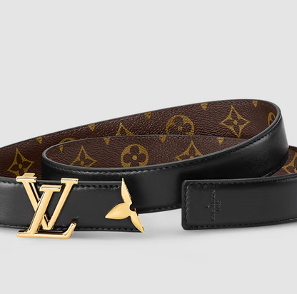 Cintura Pretty 30 mm reversibile Nero Donna