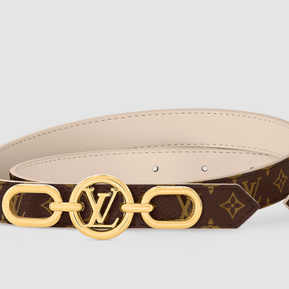 Cintura Circle Prime 20 mm reversibile Marrone Donna