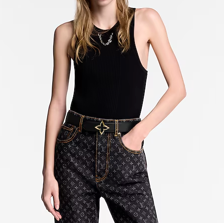 Cintura Slim Flower 35 mm reversibile Donna