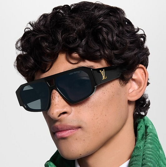 Occhiali da sole Clash Pilot Square Nero Uomo