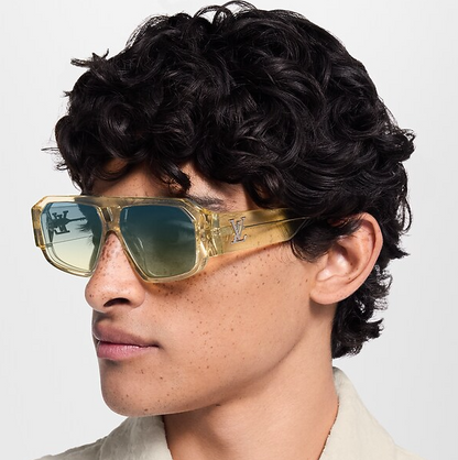 Occhiali da sole Clash Pilot Square Giallo Uomo