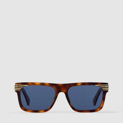 Occhiali da sole Slide Square Tortoise Uomo