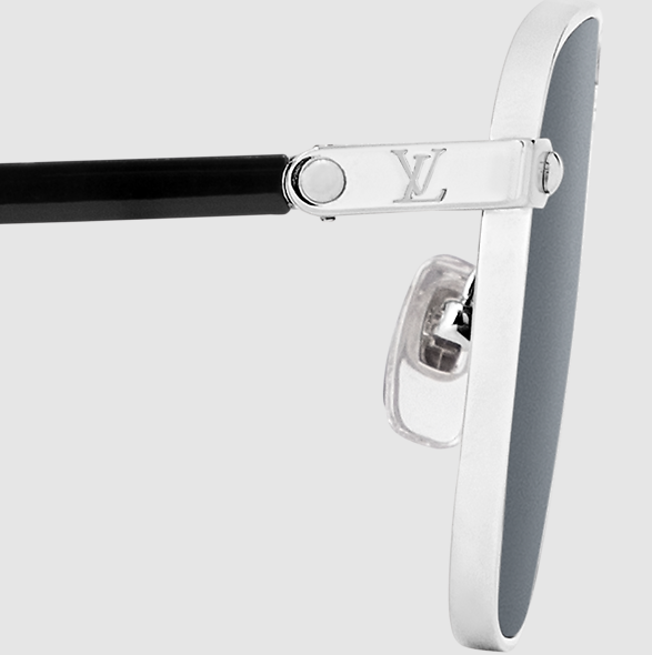 Occhiali da sole Signature Metal Square Argento Uomo