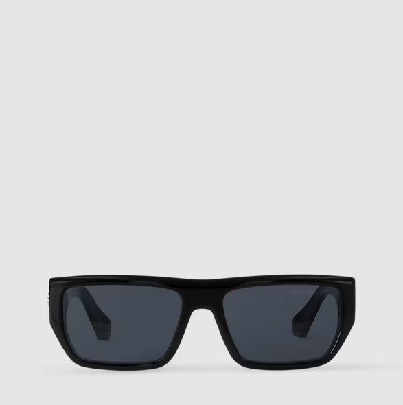 Occhiali da sole Flower Low Square Nero Uomo