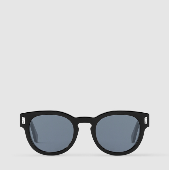 Occhiali da sole Confidence Round Nero Uomo