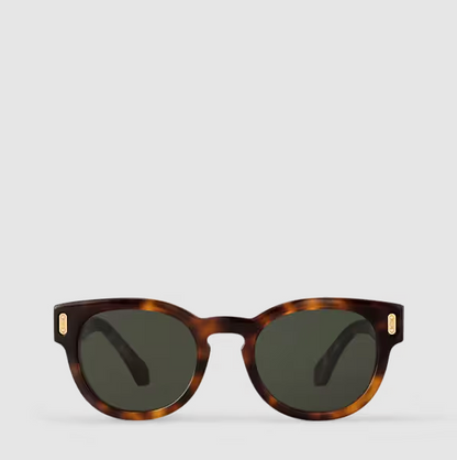Occhiali da sole Confidence Round Dark Tortoise Uomo