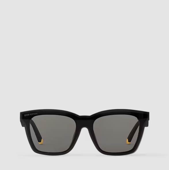 Occhiali da sole Script Square Nero Donna