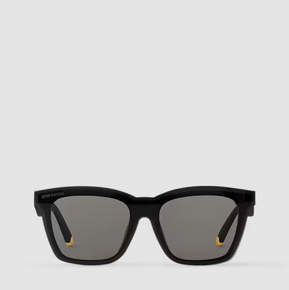 Occhiali da sole Script Square Nero Donna