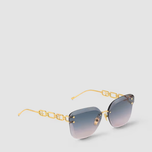 Occhiali da sole Jewel Cat-Eye Gradiant Blu Donna